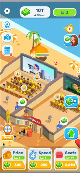 Game screenshot Idle Movie Theatre apk