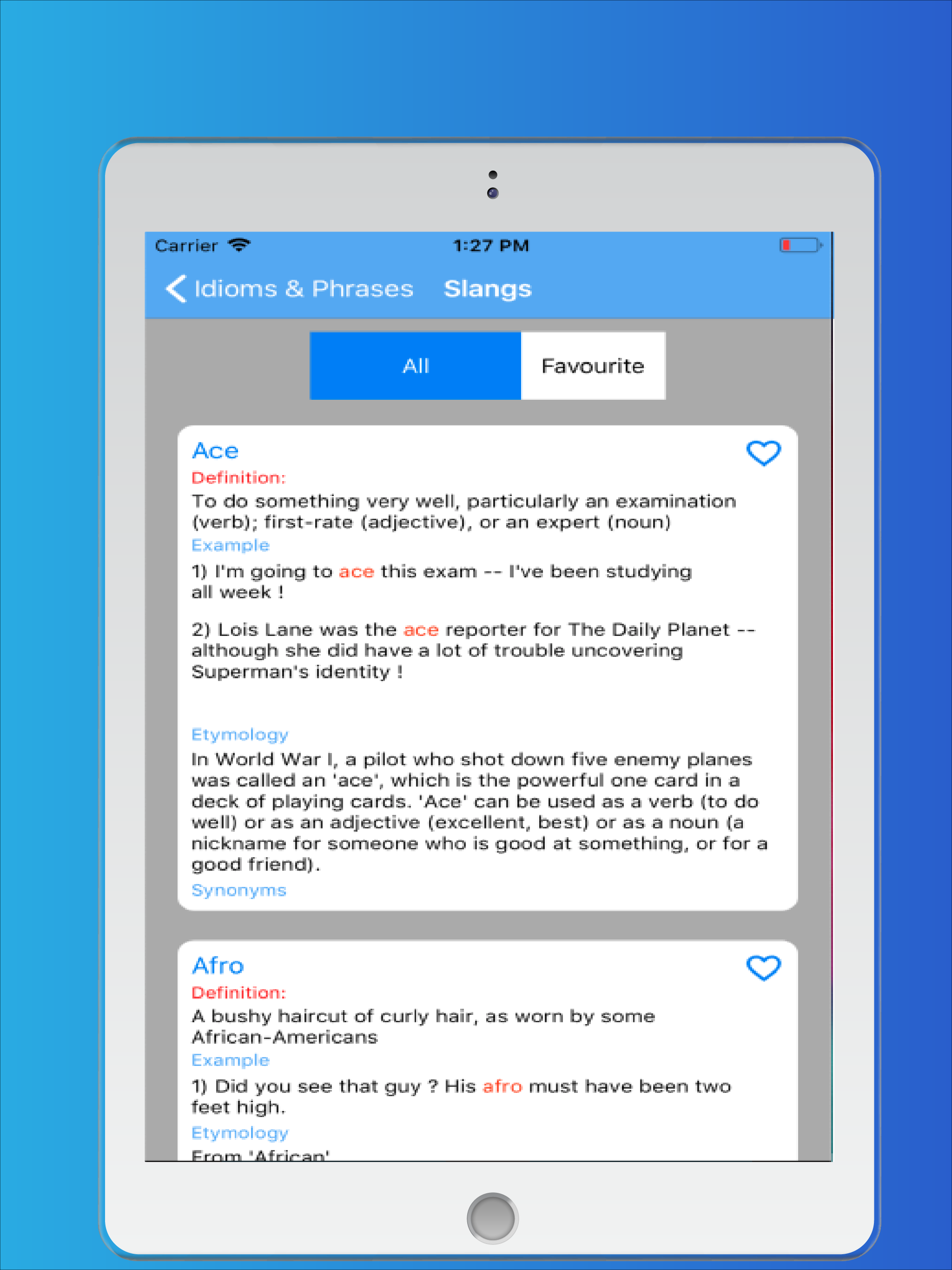 English Idioms & Phrases