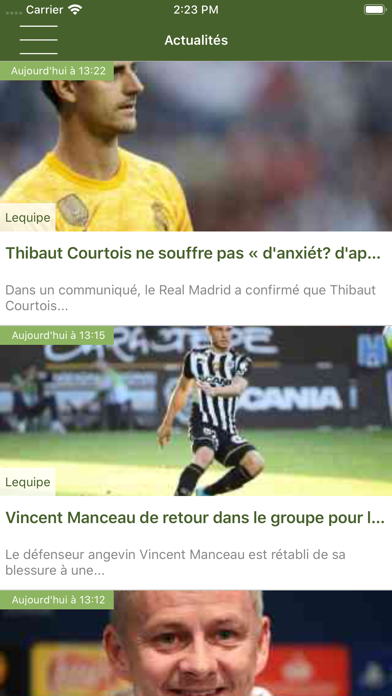 Screenshot #1 pour Actu Live Foot & Mercato