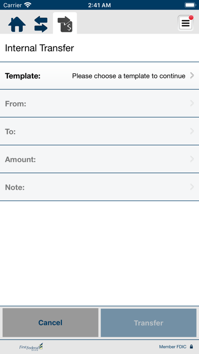 First Federal Bank NC Business Screenshot