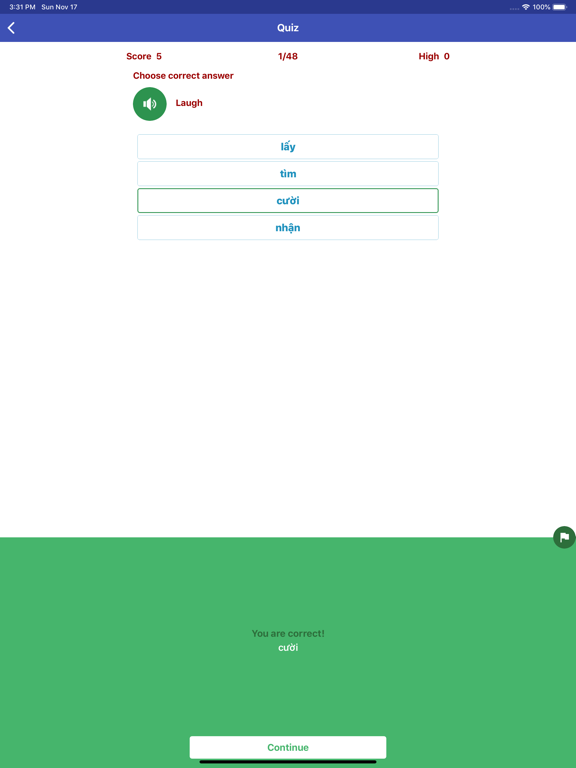 Learn Vietnamese Daily iPad screenshot