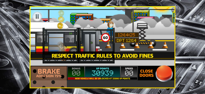 City Bus Driving Simulator 2D