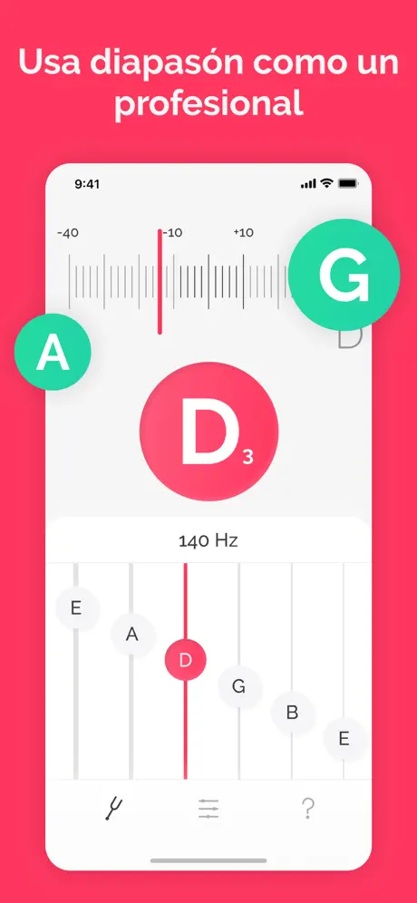 Afinador PRO: guitarra,ukulele