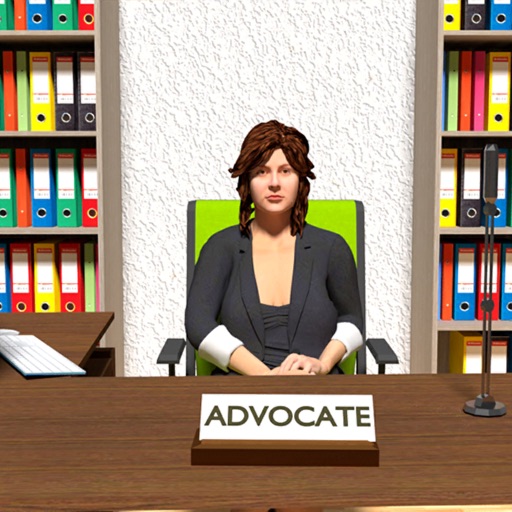 Virtual Lawyer Court Advocate Icon