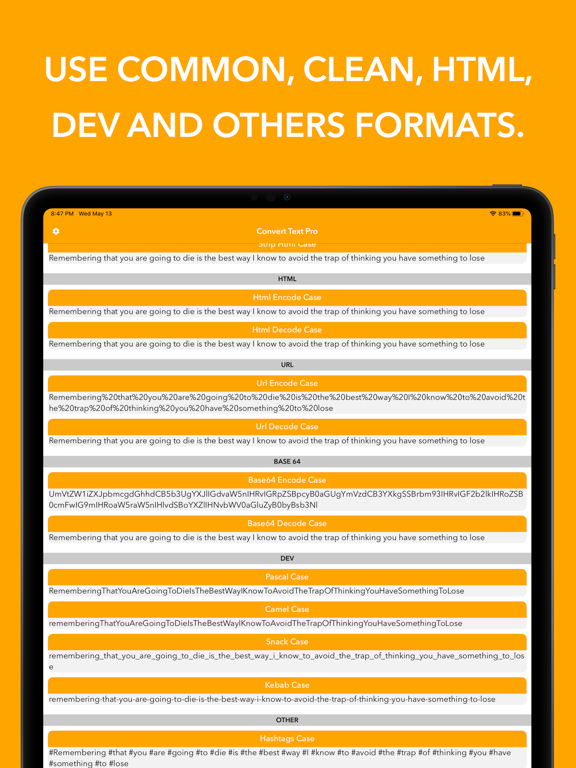 Screenshot #6 pour Convert Text Pro - Format