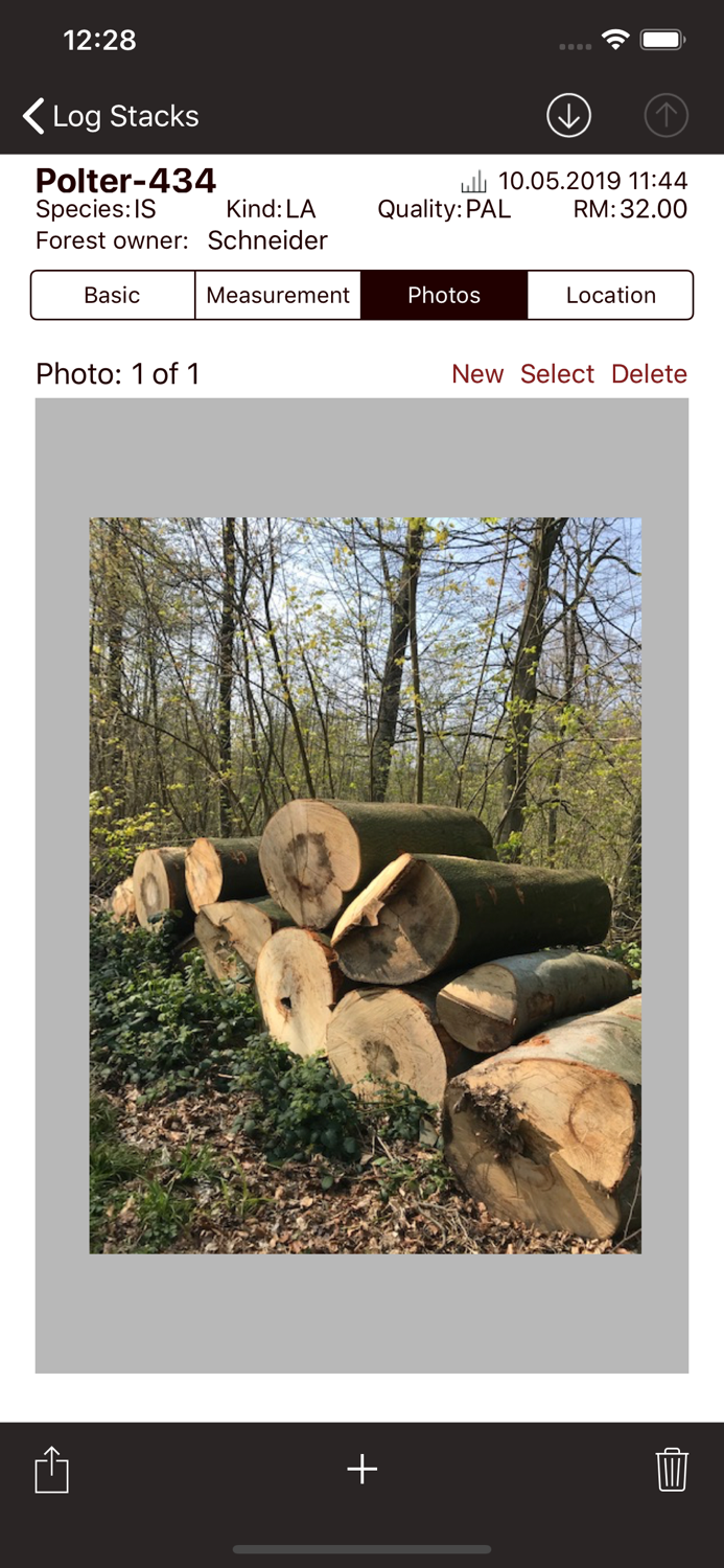 PolterApp - woodpile inventory