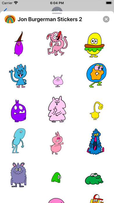 Screenshot #1 pour Jon Burgerman Stickers 2