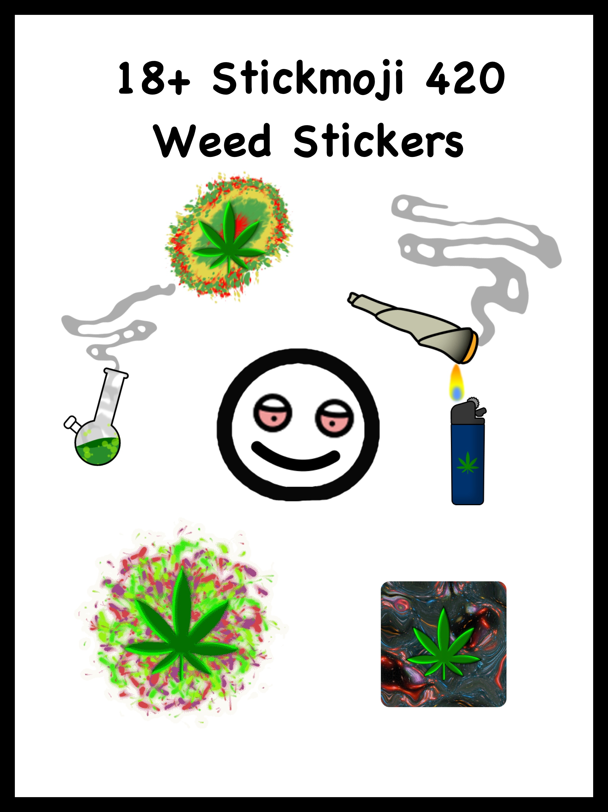 Stickmoji 420 Weed Stickers
