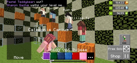 Builder Buddies Craft & Mine R - Participate in engaging activities and socialize with other avatars on creatively designed obstacle courses and unique block platforms.