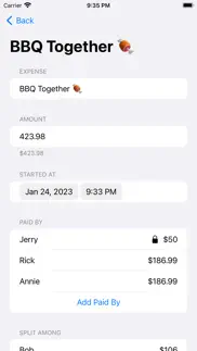 together - easy expense split iphone screenshot 2