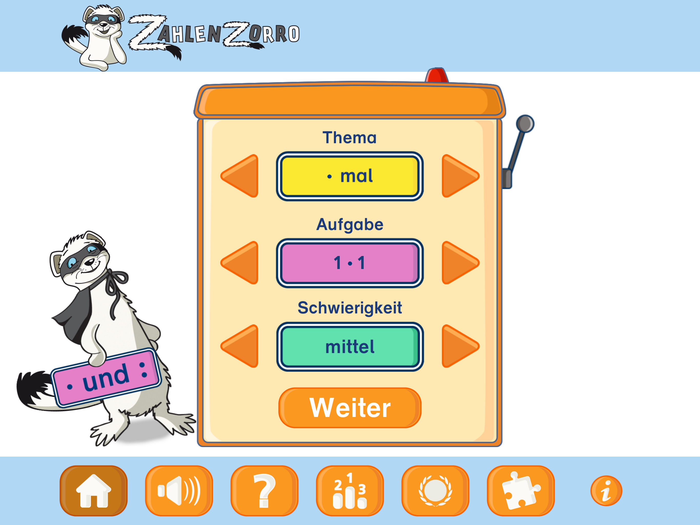 Einmaleins trainieren