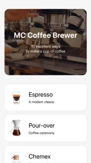 mc coffee brewer iphone screenshot 1