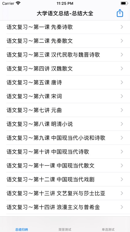 大学公共基础课程知识点总结大全-语文