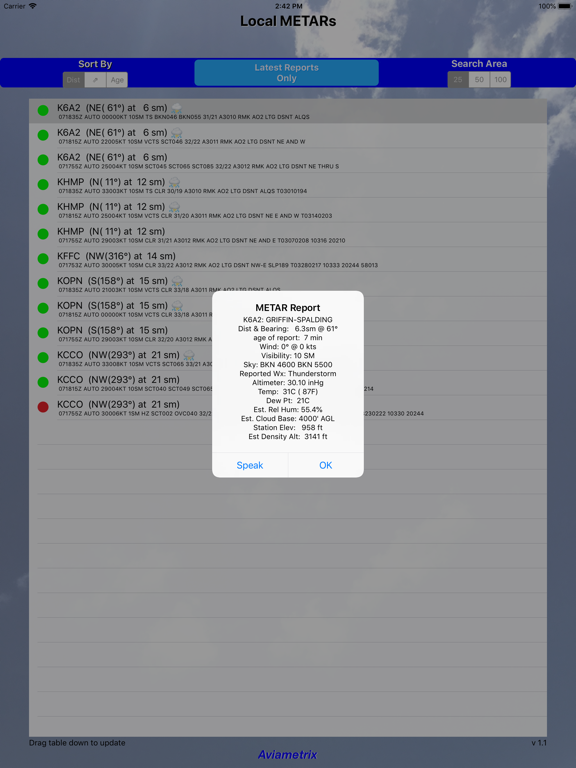 Screenshot #4 pour Local METARs