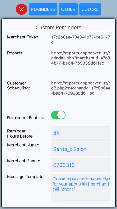 App screenshot