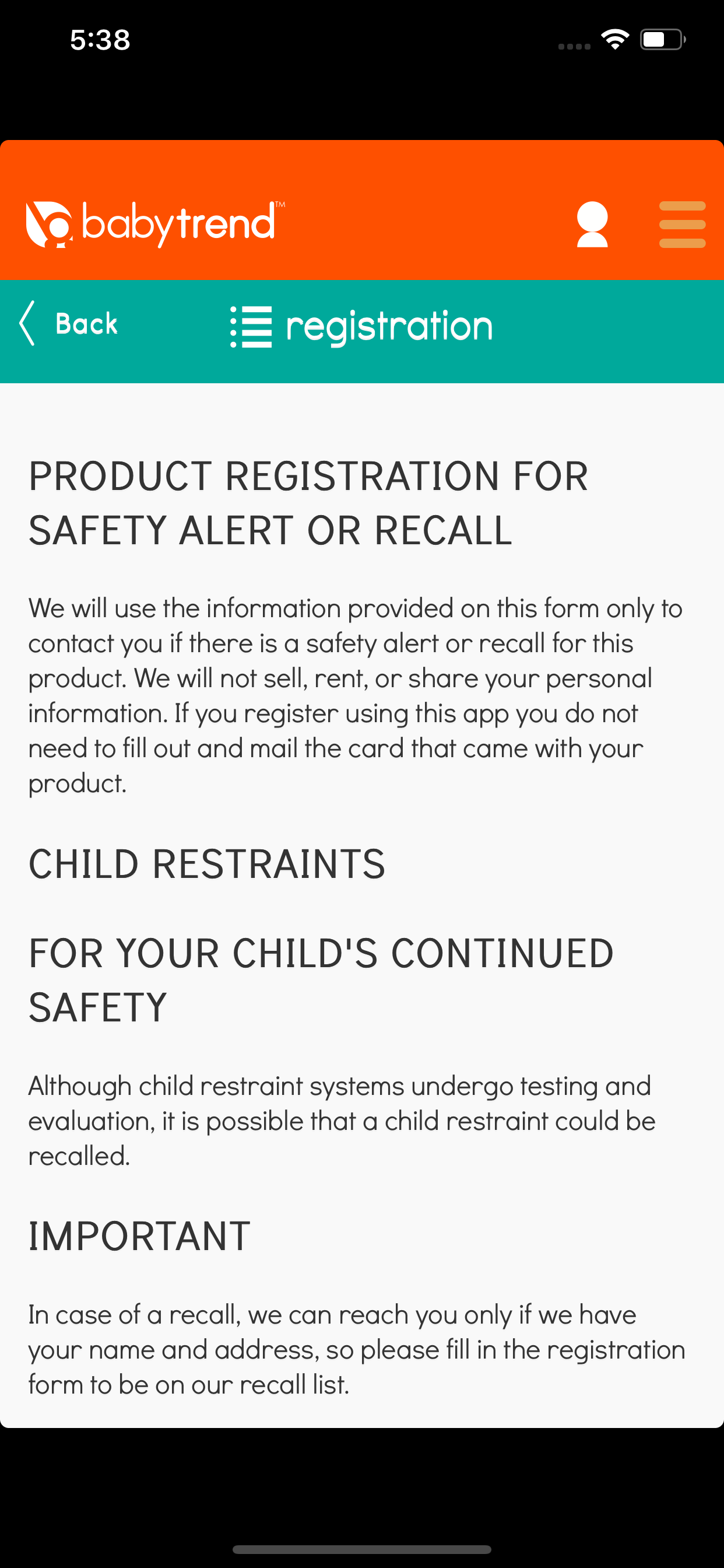 babytrend screenshot 3