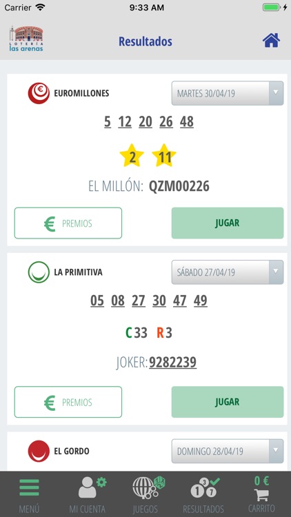Lotería las Arenas