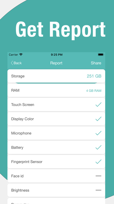 Touchscreen & Display Test Screenshot
