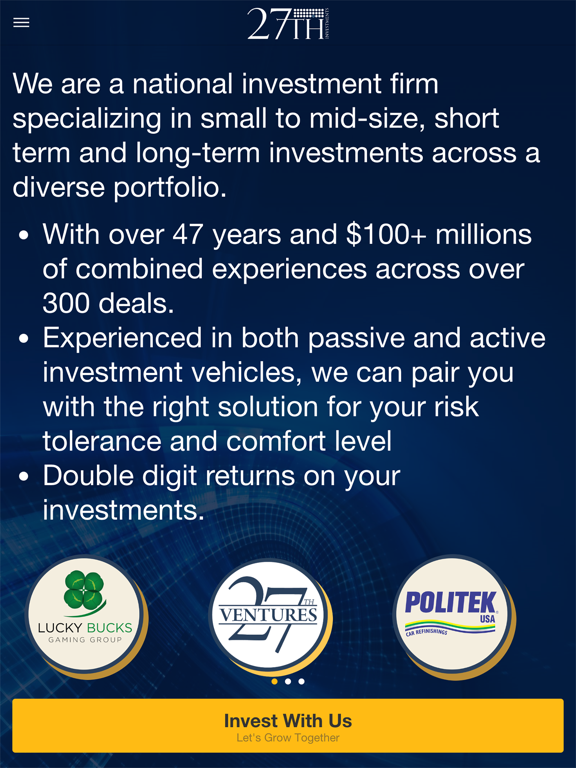 Screenshot #4 pour 27th Invest