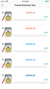 French Grammar Test screenshot