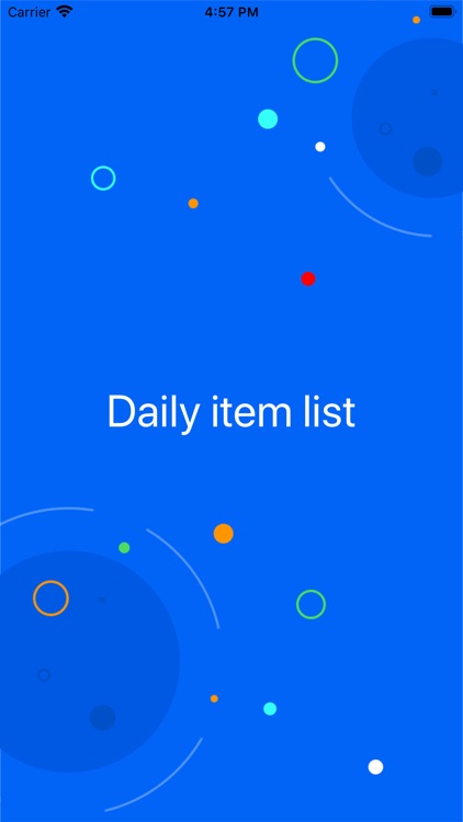 Daily Item List