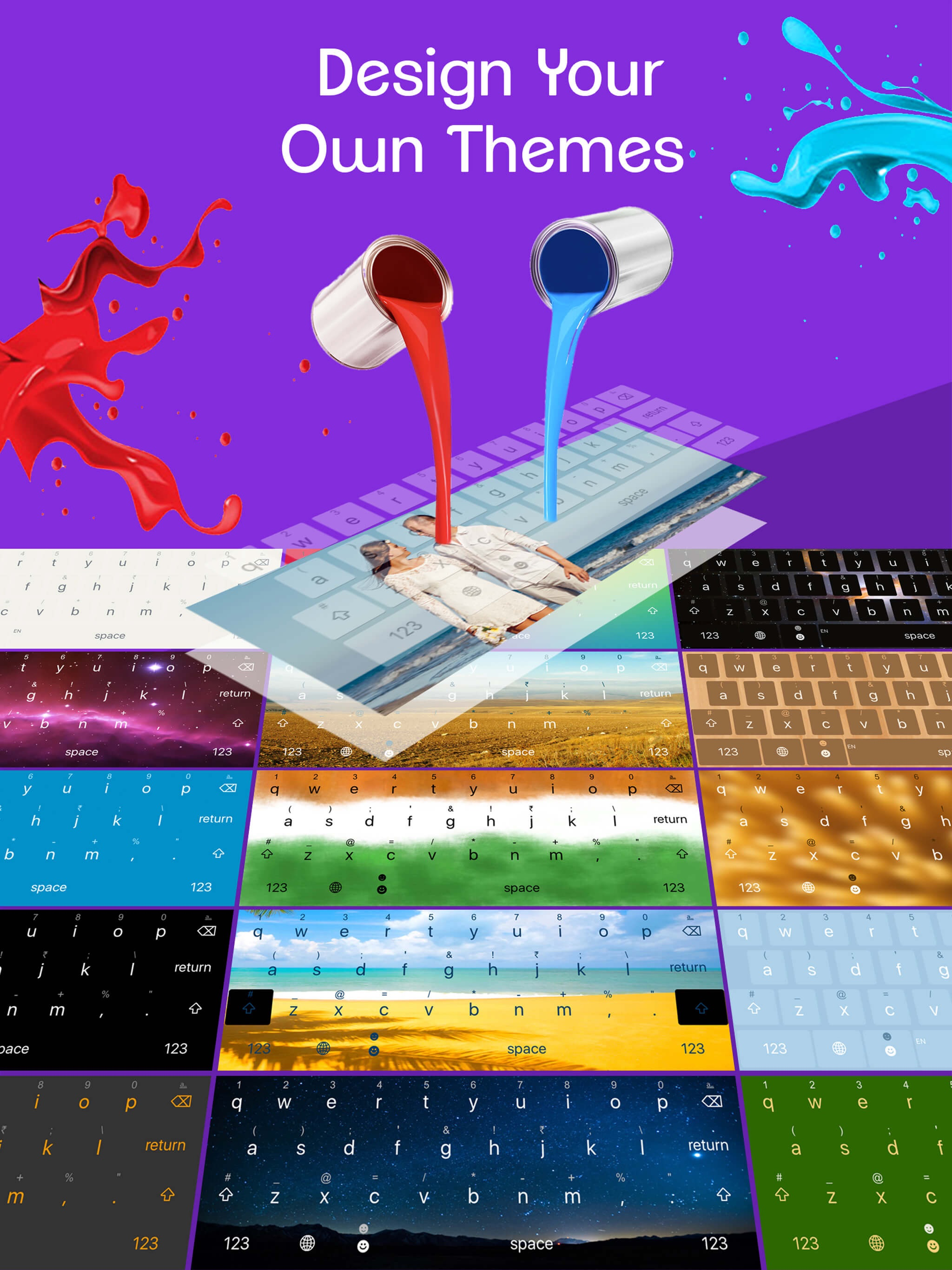 ReBoard Keyboard: Fonts+Themes