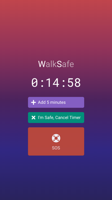 WalkSafe - Emergency SOS Timer screenshot 3