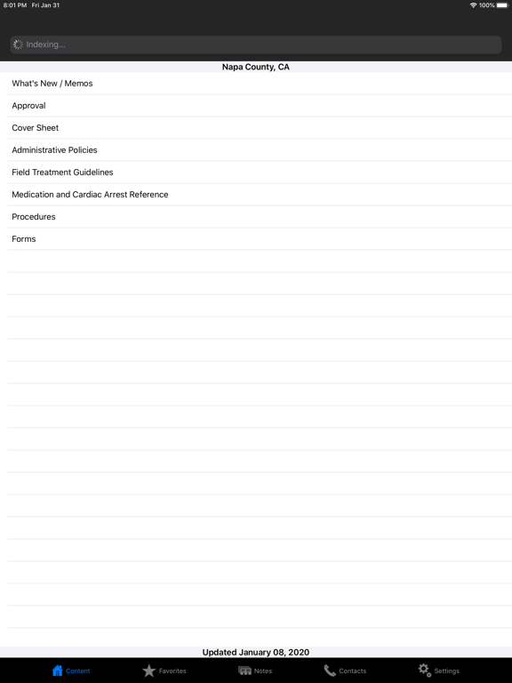 Napa County EMS iPad screenshot 2 - Medical app