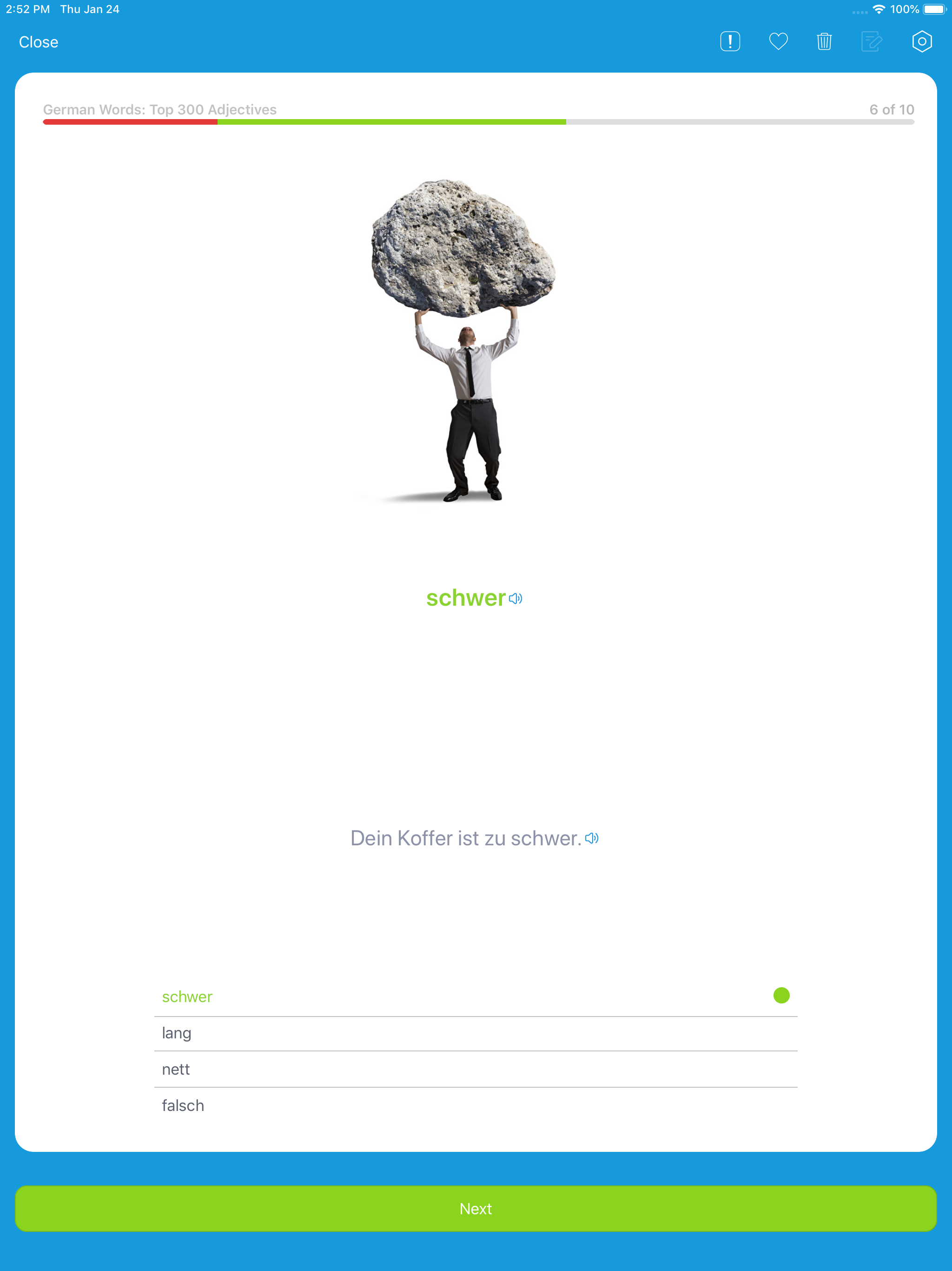 Language flashcards - Voc App
