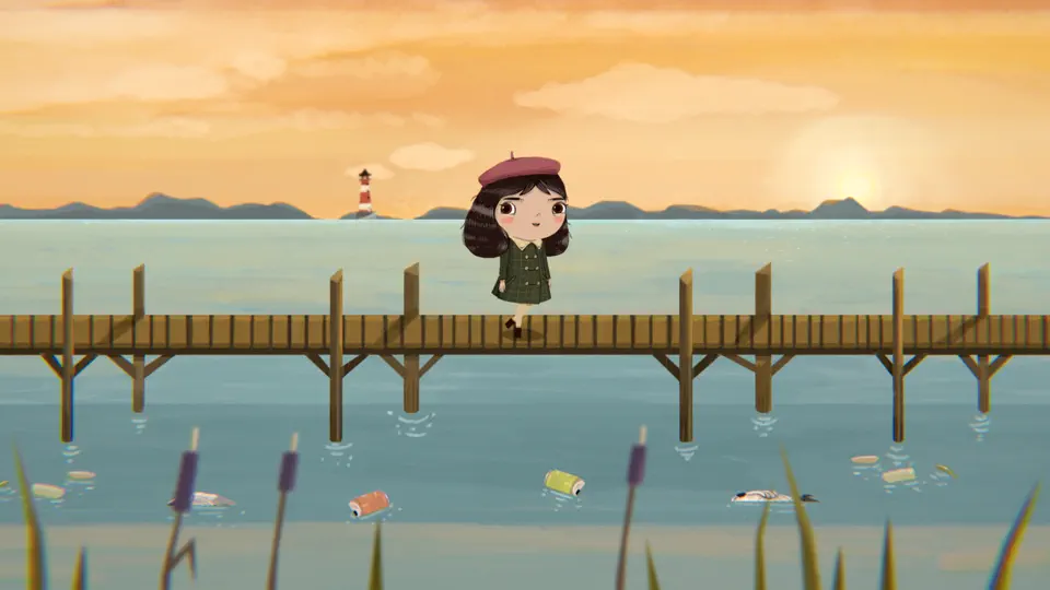 Captura de pantalla de Little Misfortune en iPhone 4