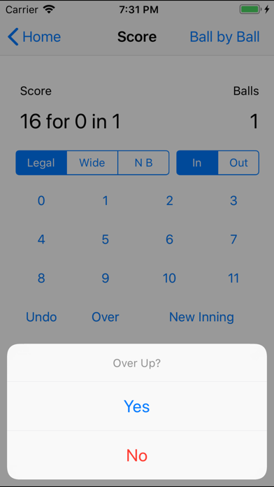 CricketCounter iPhone screenshot 6 - Sports app