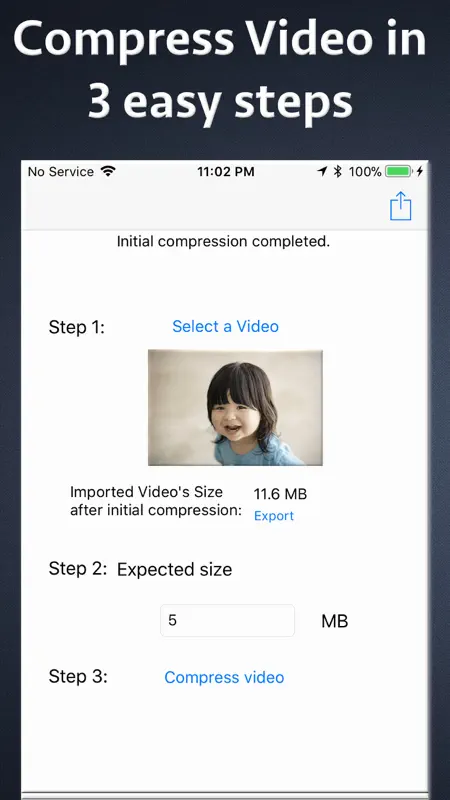 Video Size Compressor screenshot 2 of 4