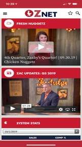 Zaxby's Znet screenshot