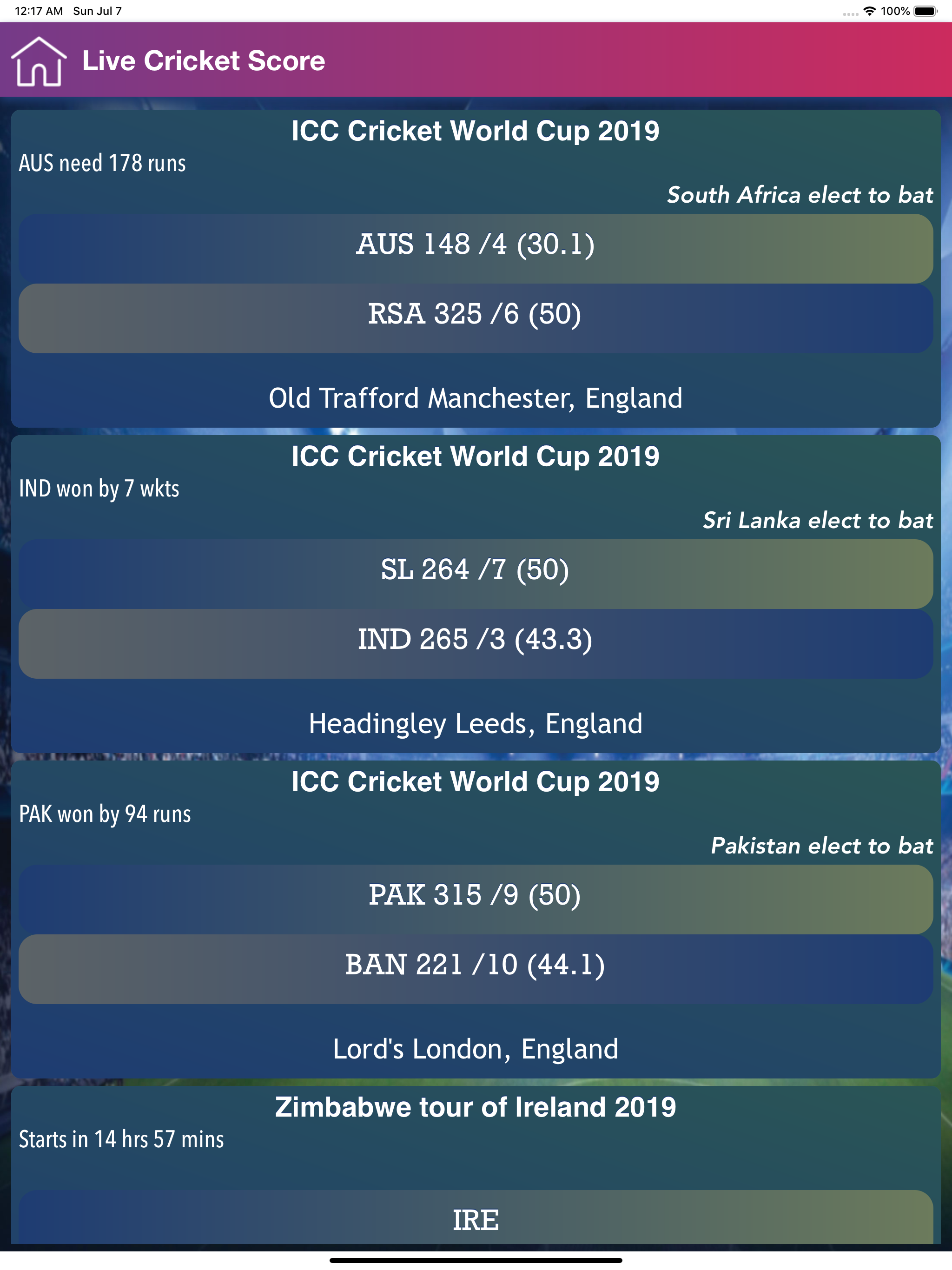 Live Cricket Match Score screenshot 6
