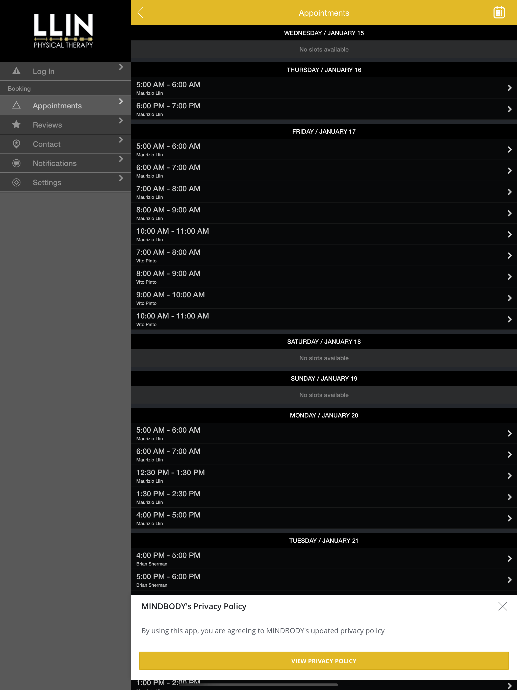 Llin Physical Therapy screenshot 7