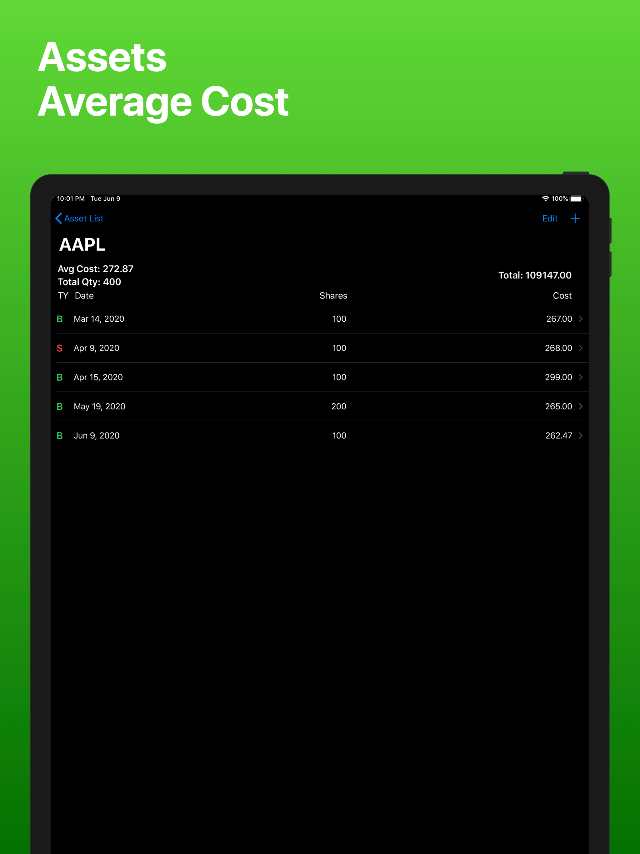 Stock Calc - Assets Manager screenshot 4