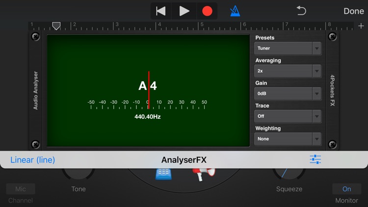 Analyser & Tuner AUv3 Plugin