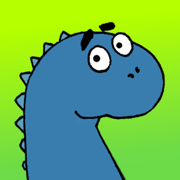 Blauer Dino