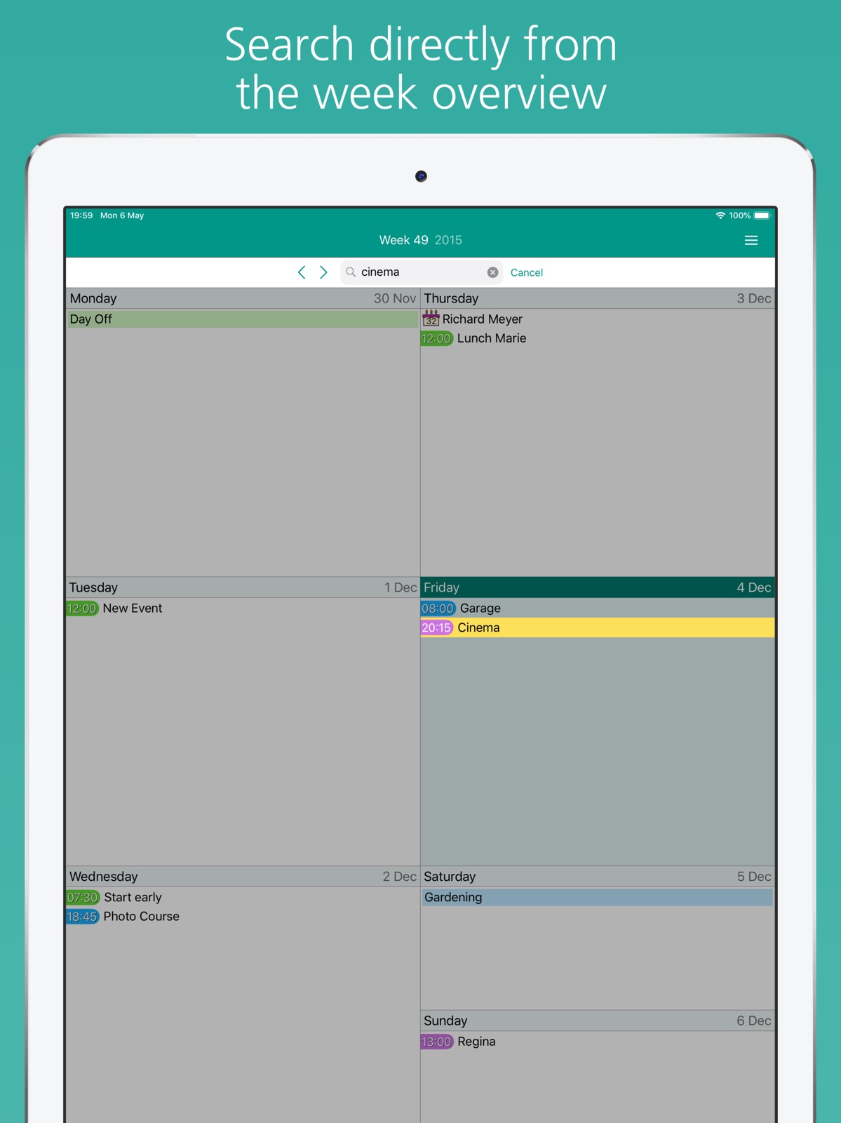 Easy Calendar ipad screenshot 3