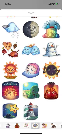 Game screenshot Weather Emoji Funny Stickers apk