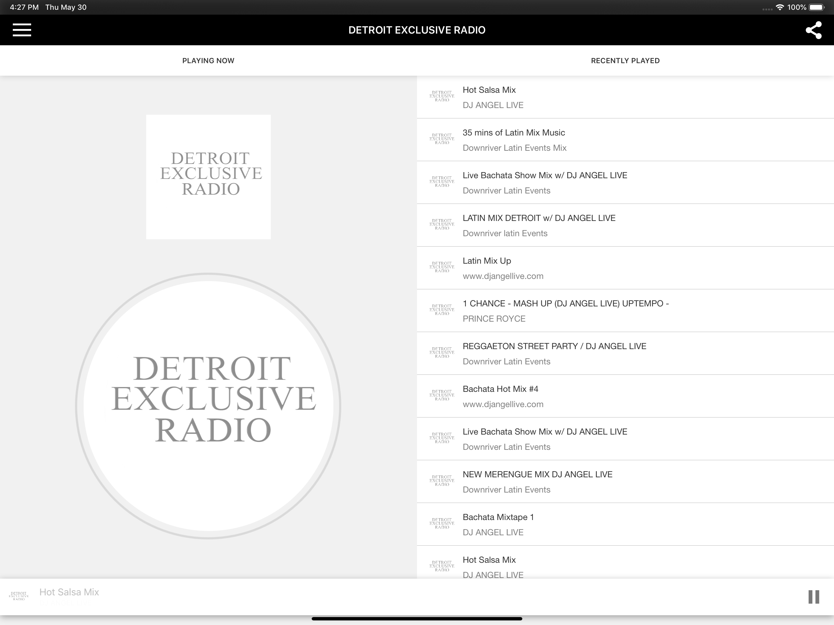 DETROIT EXCLUSIVE RADIO screenshot 5