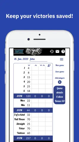 Game screenshot Yamb Notes apk