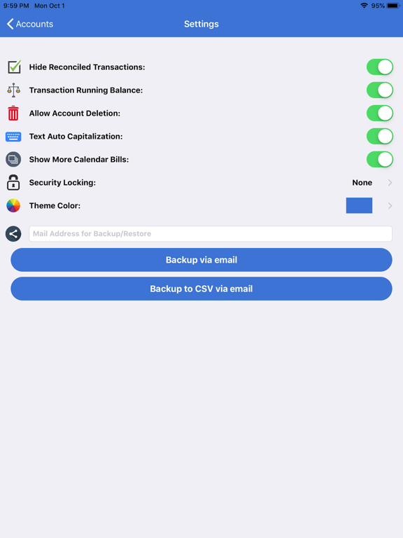myAccount$ iPad screenshot 10 - Finance app
