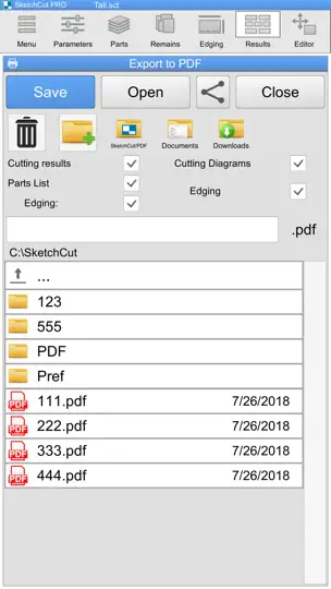 Captura de pantalla de SketchCut PRO en iPhone 6