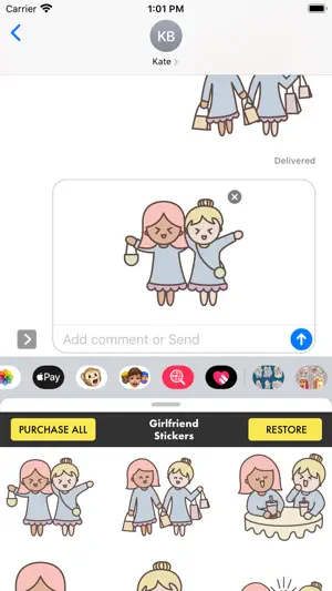 Girlfriend Stickers · screenshot 1