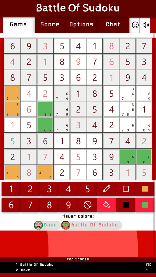 #5. Battle Of Sudoku (iOS) 由: Julien Moorrees