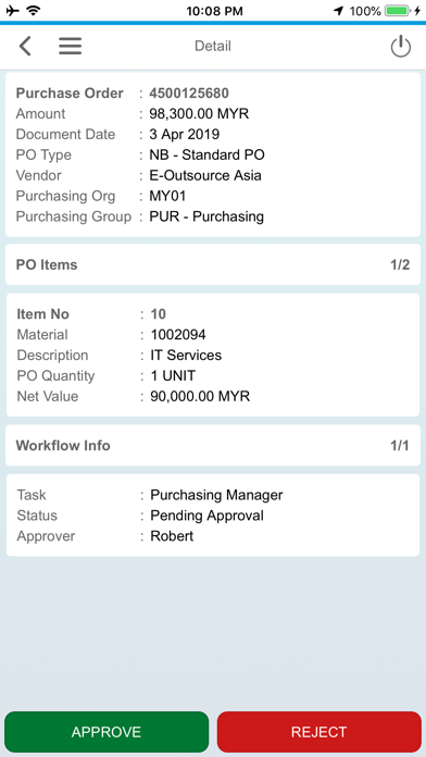 App screenshot