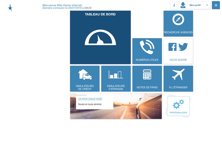 Banque Courtois Tablette