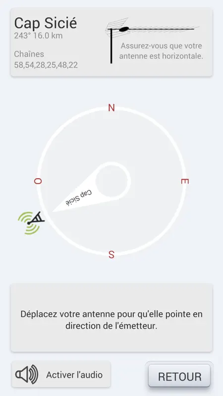 Chercheur d'antennes screenshot 3 of 3