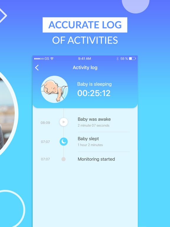 Baby Monitor 3G/4G/5G/Wi-Fi iPad screenshot